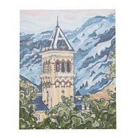 Old Main Painted Canvas Art 8x10